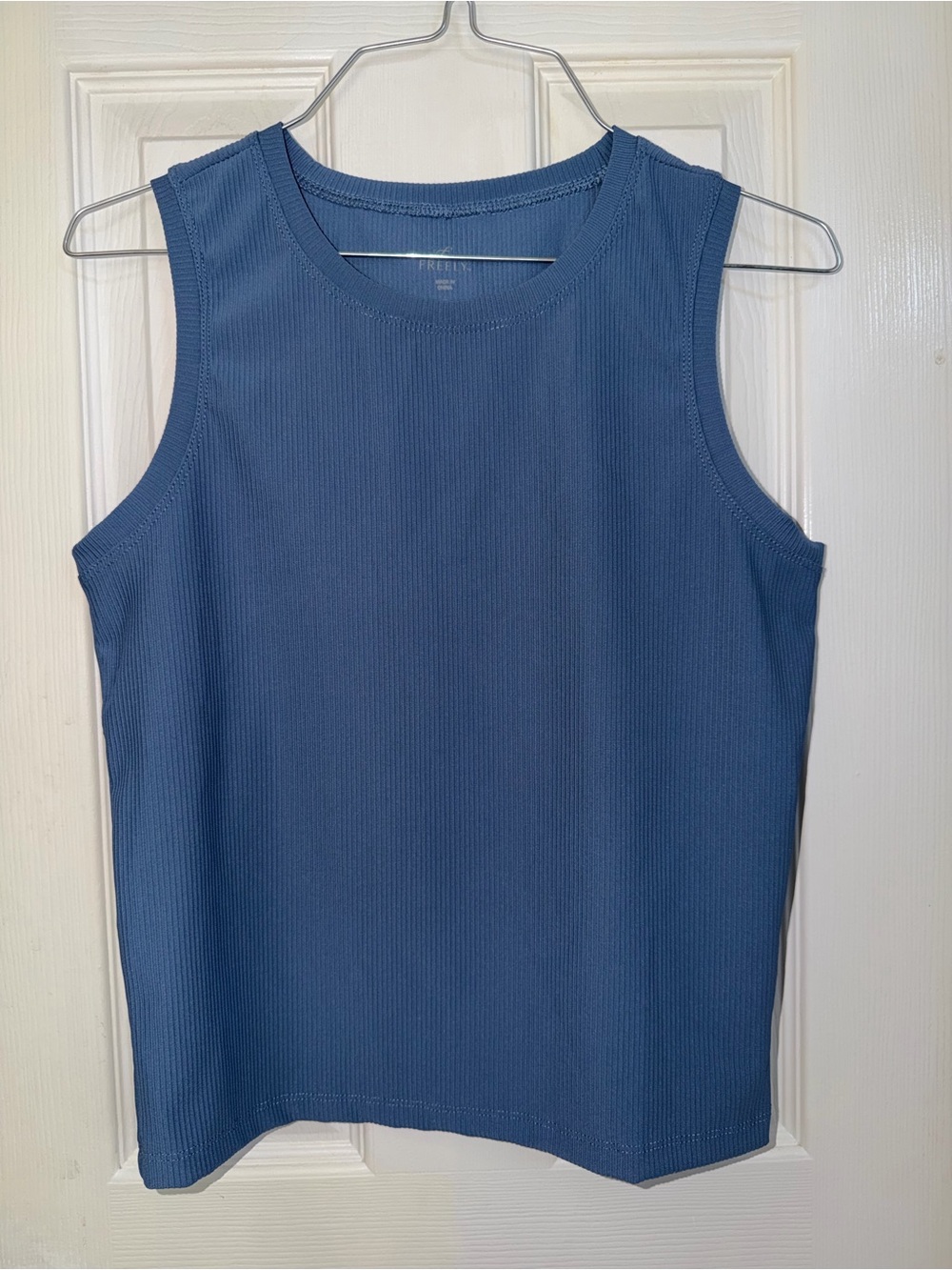 Freely Blue Ribbed Tank Top - Picture 5 of 5